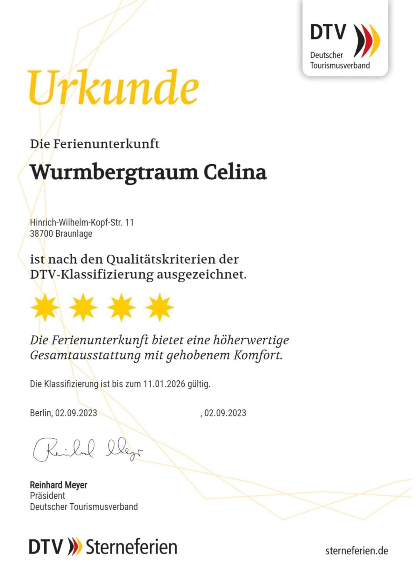Wurmbergtraum Celina In Braunlage 4 Sterne Zertifiziert Vom Dtv Inklusive Waeschepakete Apartment Exterior photo